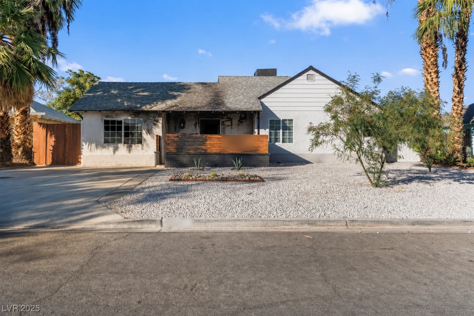 Property with fire damage before SNV Contracting Group's restoration