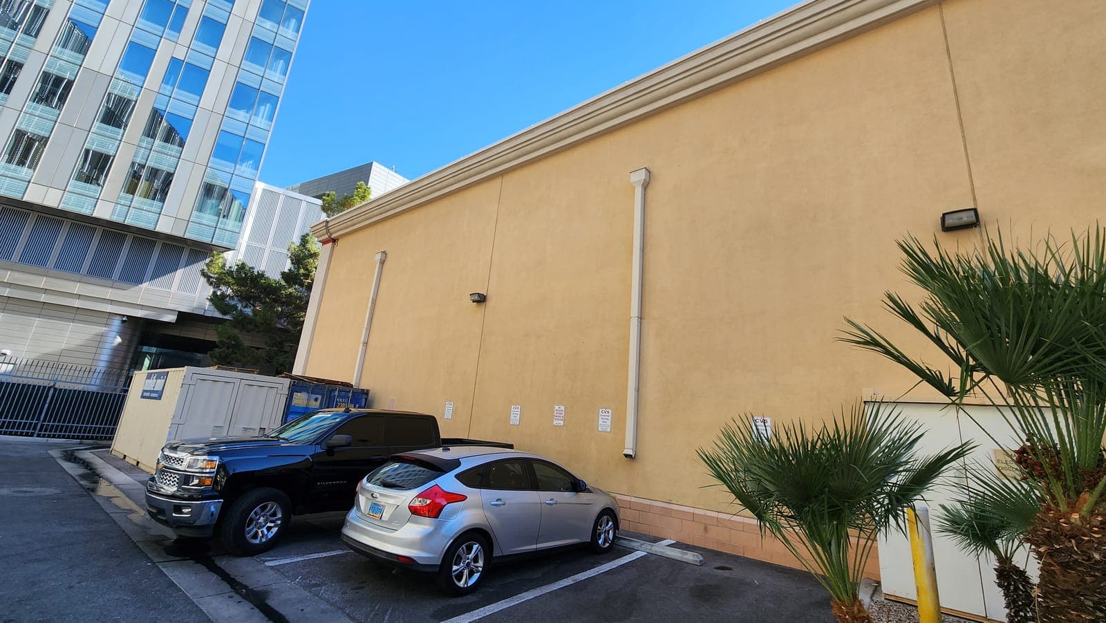 Rear wall before repaint — Las Vegas, NV 89109