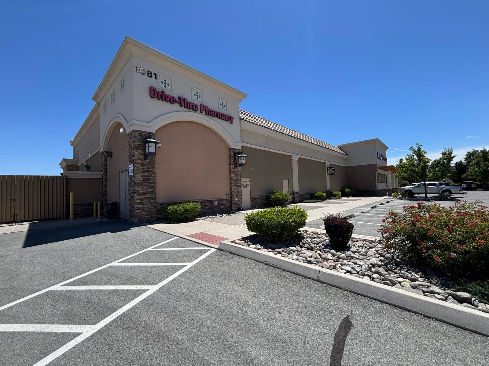 Drive-thru side before repaint — Reno, NV 89521